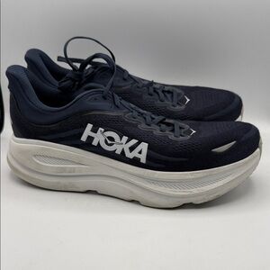 Hoka Bondi 9 men’s 13 2E wide shoes Midnight Blue Athletic S2 no insoles